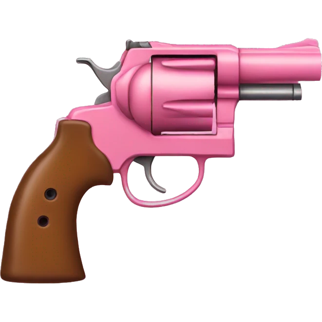 Pink revolver emoji