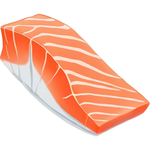 raw salmon saku block emoji