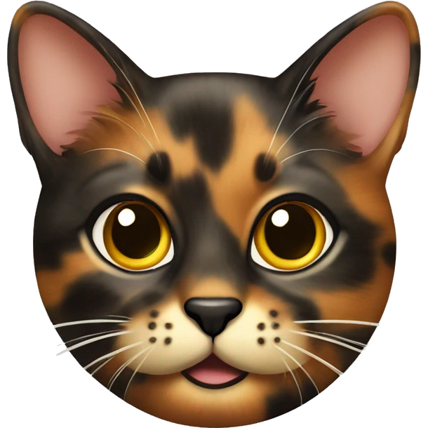 tortoiseshell cat ￼ emoji