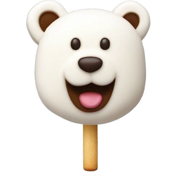 Bear-shaped marshmallows emoji