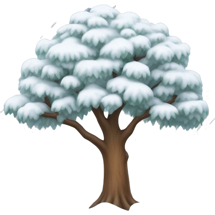 Snowy tree  emoji