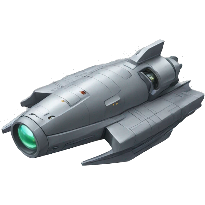 grey Spaceship emoji