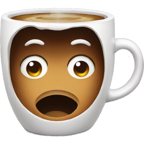 coffee with a mental disorder emoji