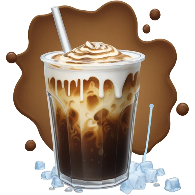 Ice coffee emoji