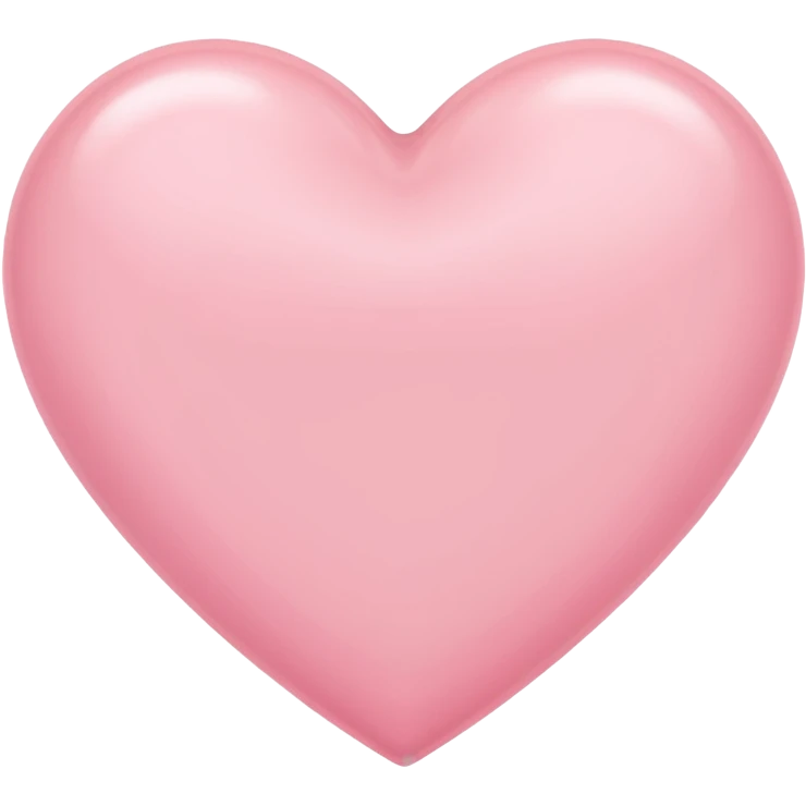 Light pink  color heart emoji