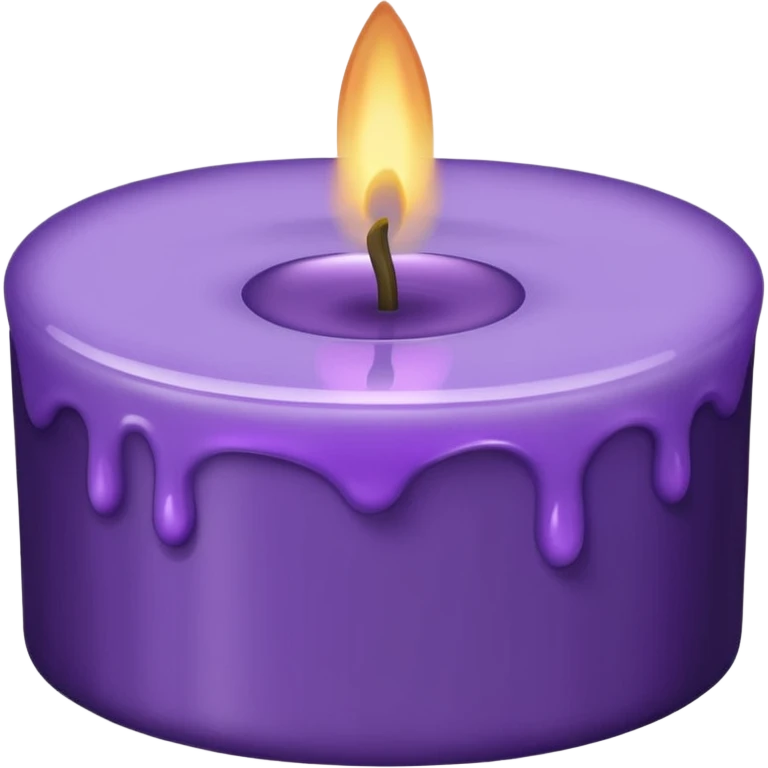 purple candle emoji