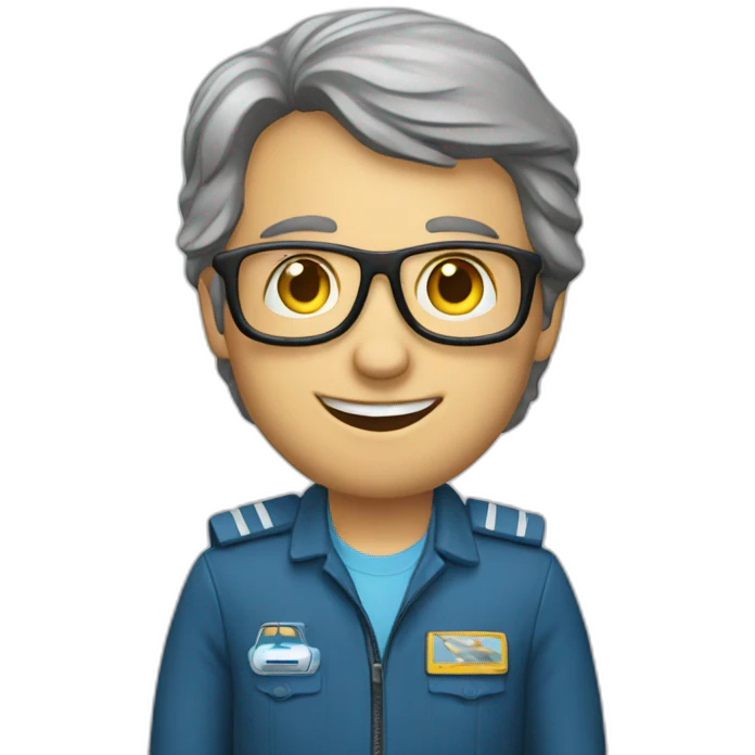 Un aviation geek emoji