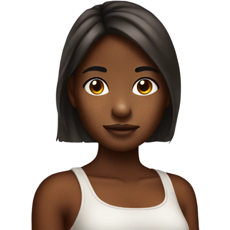 girl with hyperpigmentation  emoji