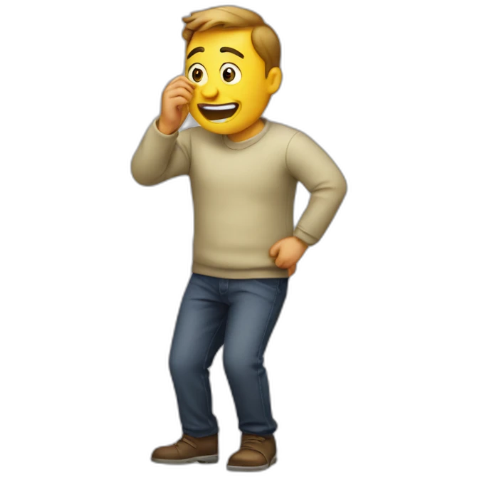 man farting emoji