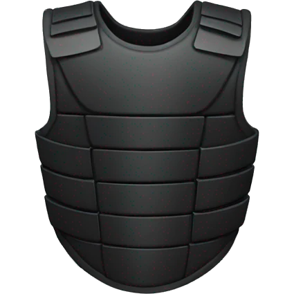 black body armor emoji