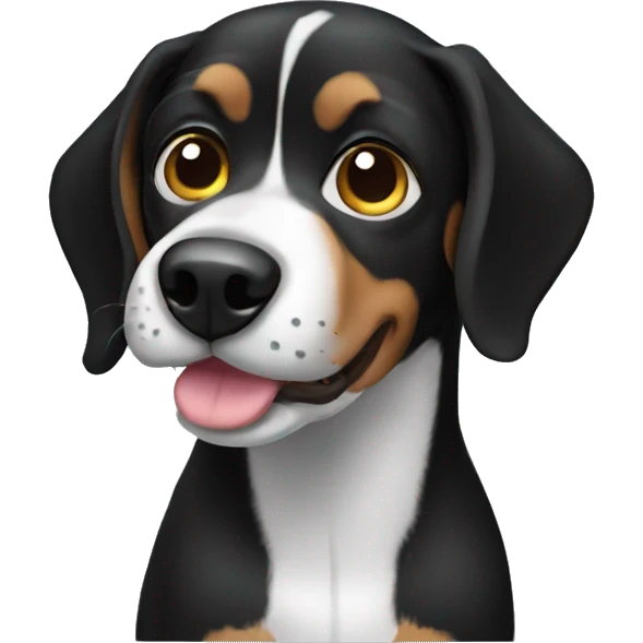 black beagle emoji
