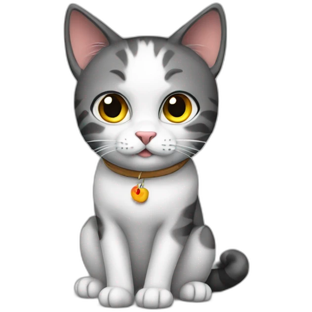 a student cat sit down emoji