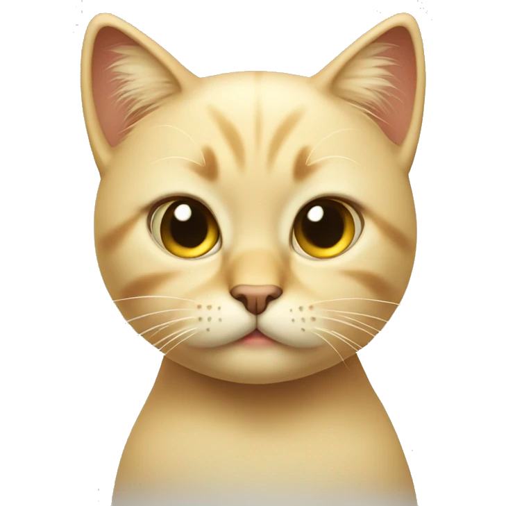 Blonde cat with attitude  emoji