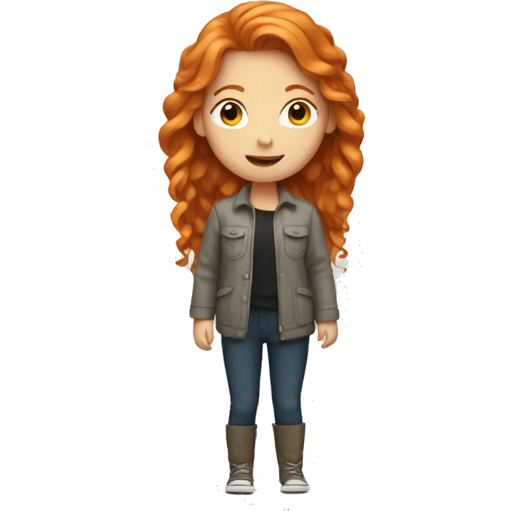 Ginger hair girl emoji