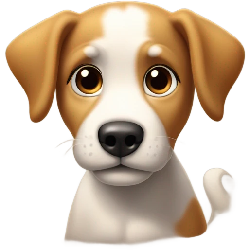 Haz un cachorro caminando por primera vez emoji