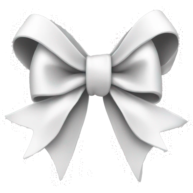 White bow emoji
