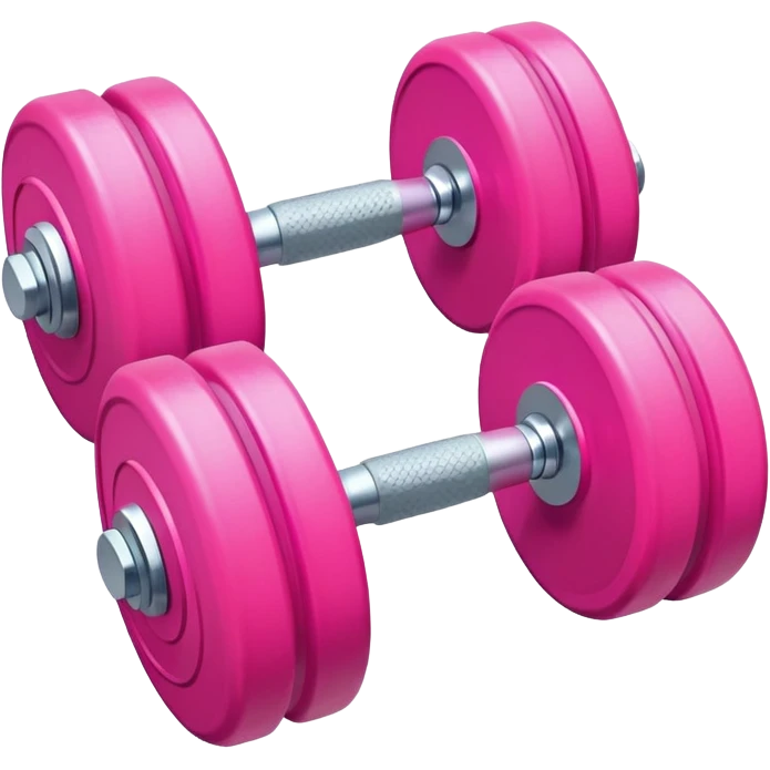 Two pink dumbbells emoji