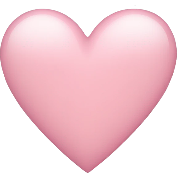 light pink heart emoji