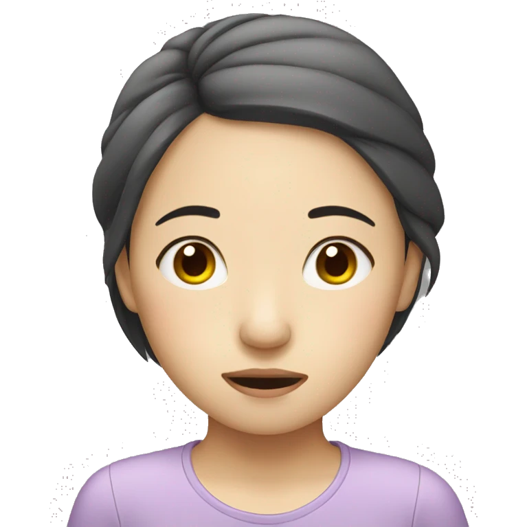 Asian Sleepy Girl  emoji