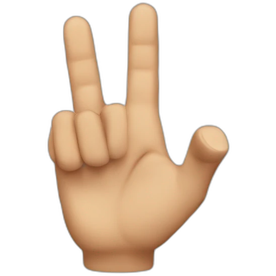 Flip finger emoji