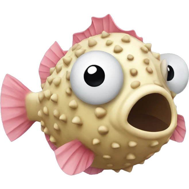 blowfish with a bow emoji