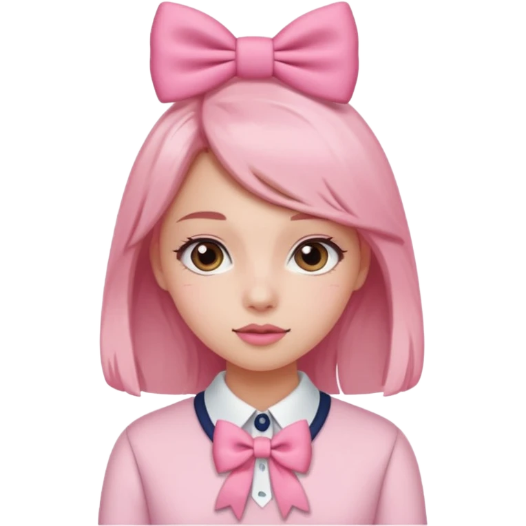 Cute preppy and pink emoji