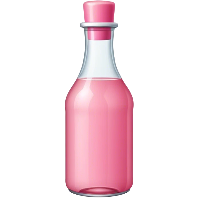Pink bottle sitting on the countertop emoji