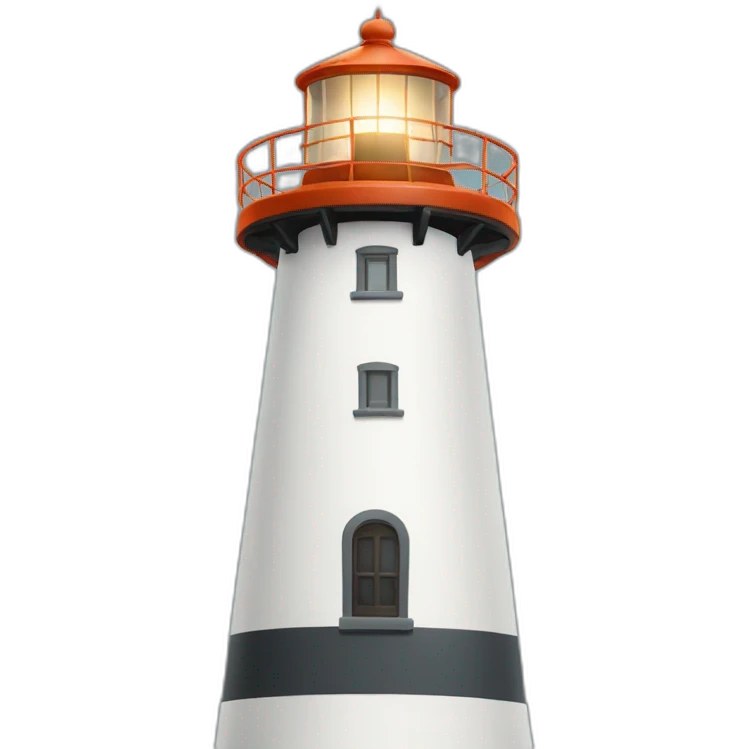 Ginger haired lighthouse emoji