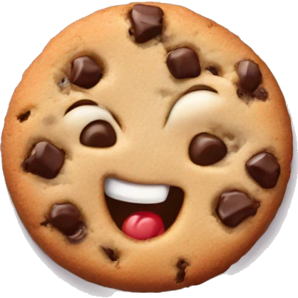 a tasty bite of a fabulous cookie  emoji