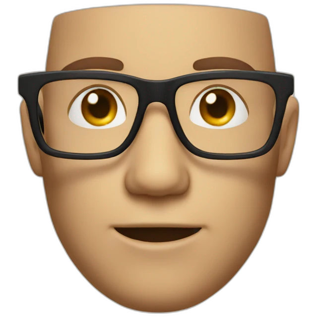glasses man zoom emoji