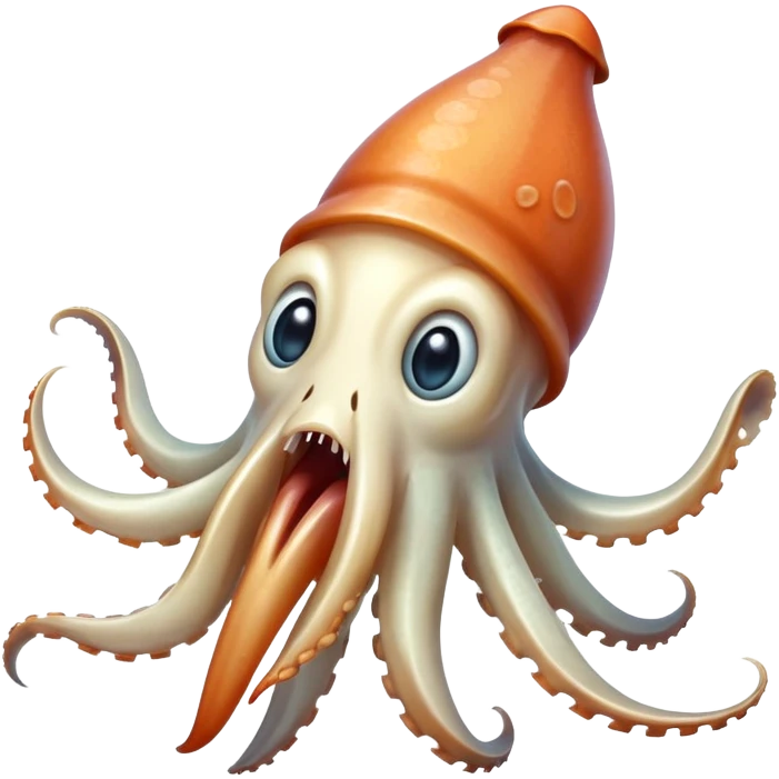 squid yawning emoji