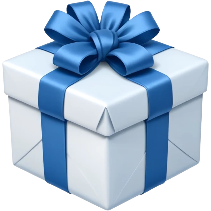 present inblue white emoji