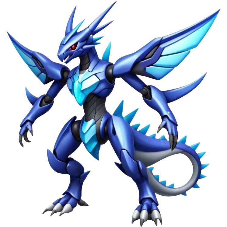  Cool Edgy Shiny Godly Ethereal Digimon-Genesect-Dialga-hybrid full body emoji