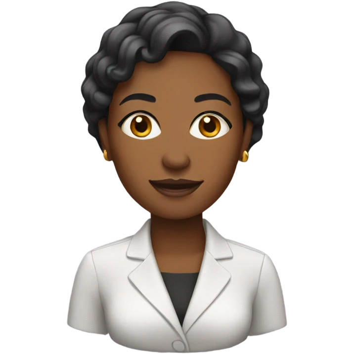 Black business woman emoji