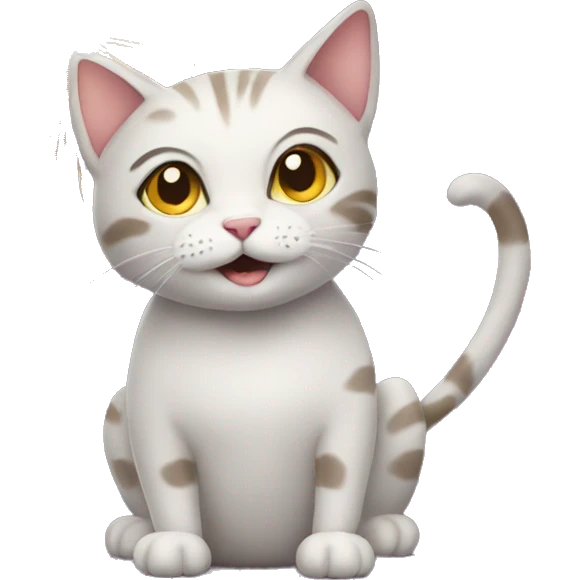 Cat with fireworks emoji