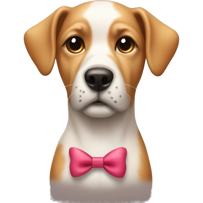 dog with a bow emoji