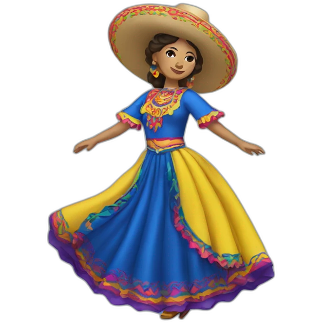 folklorico dancer emoji