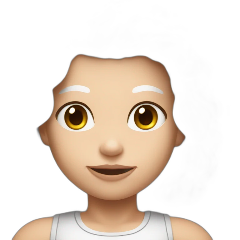 white big muscle girl emoji