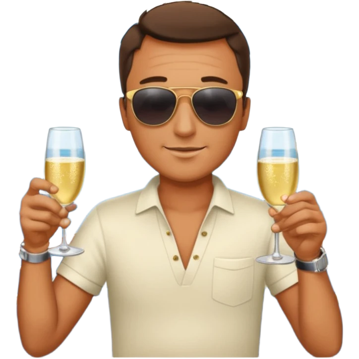 Male yacht man face emoji