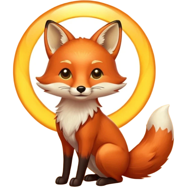 fox carrying a sun ☀️🦊 emoji
