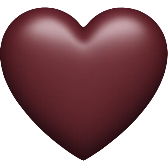 Burgundy heart emoji