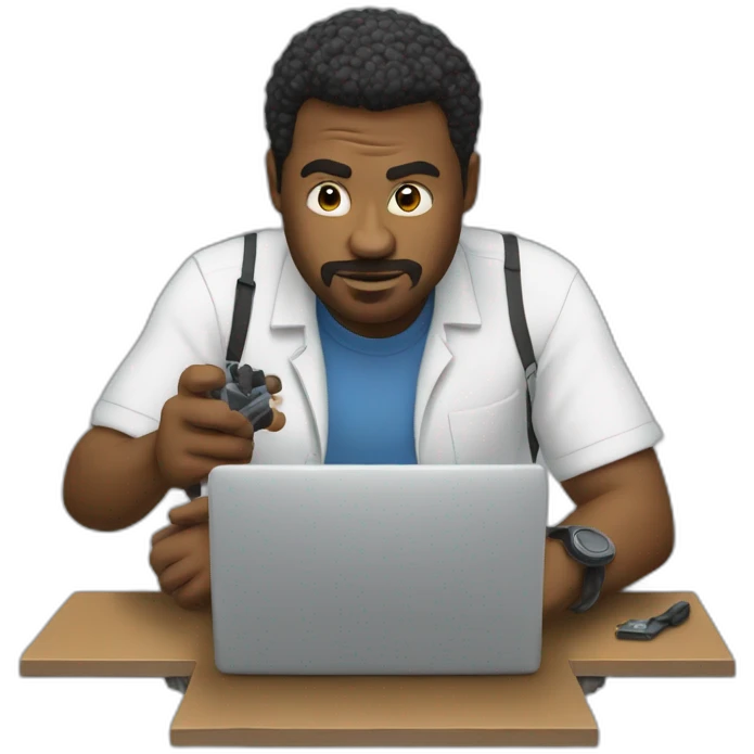 It man troubleshooting emoji