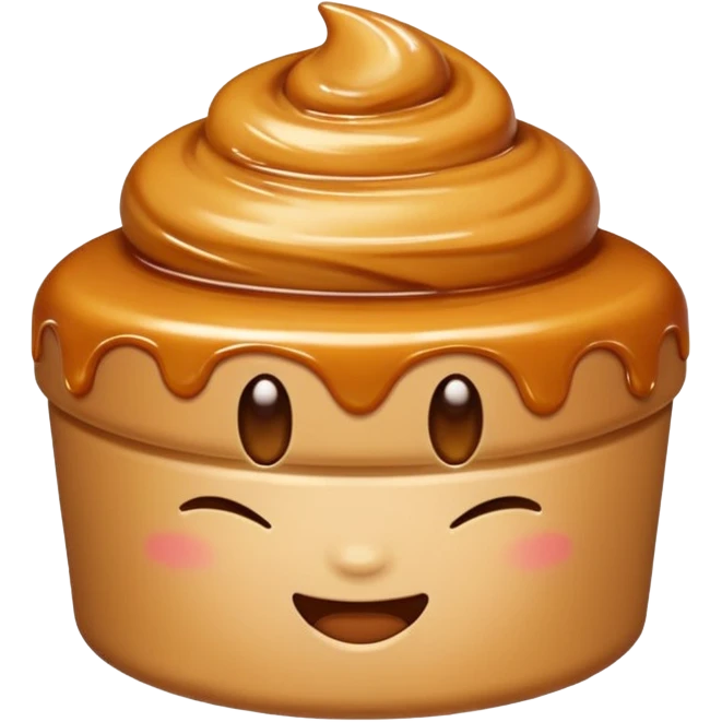 Creamy caramel emoji