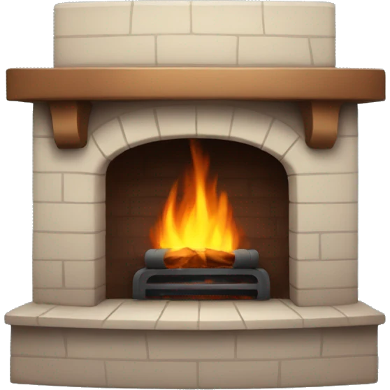 Warm fireplace emoji