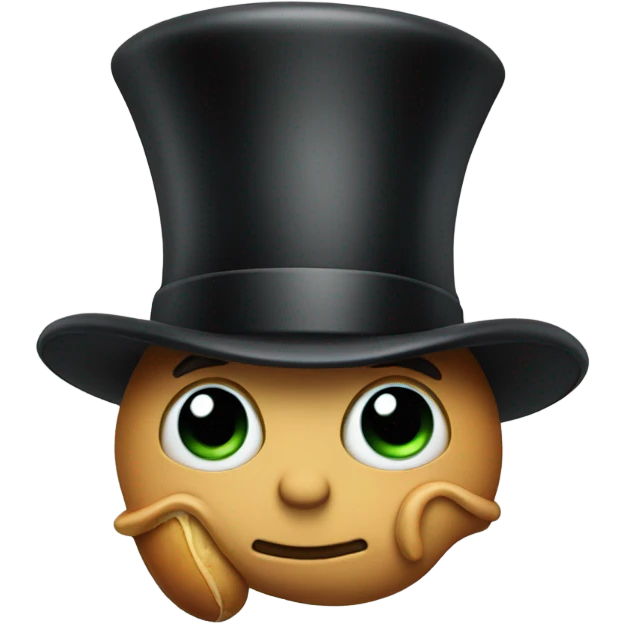 Peanut with top hat emoji