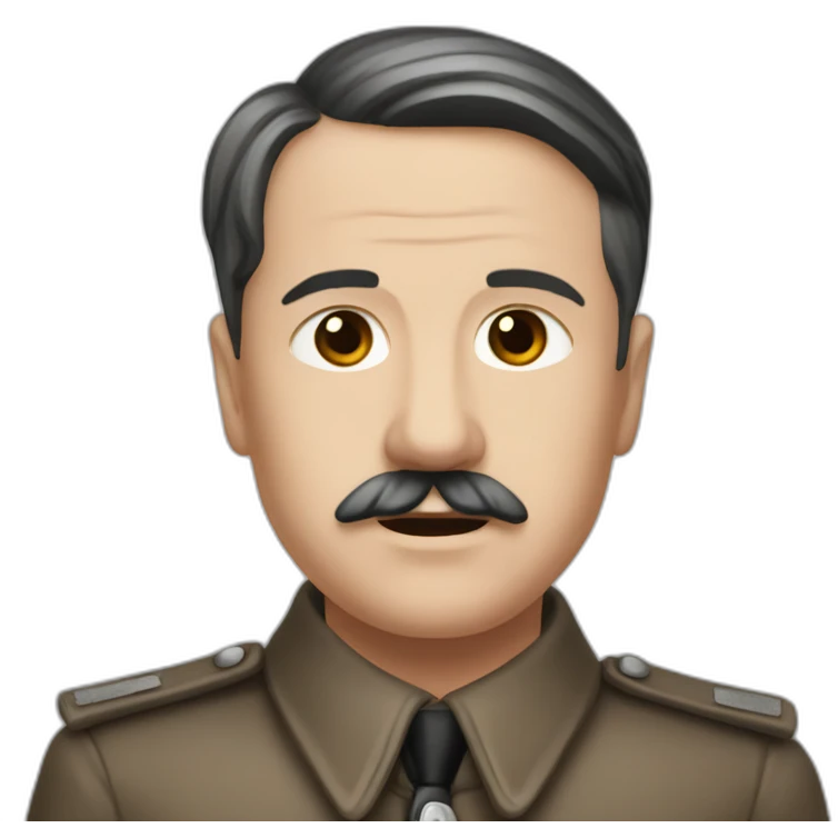 Hitlerqui lève la main emoji