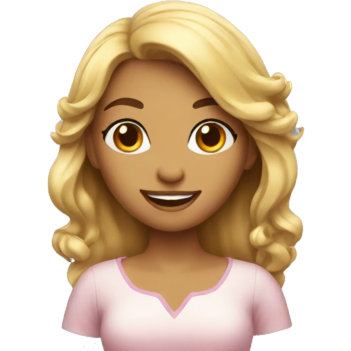 a flirtatious woman emoji