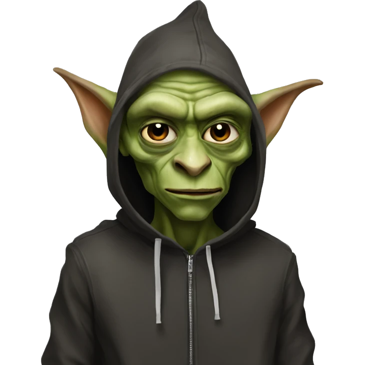 goblin wearing rick owens fit emoji