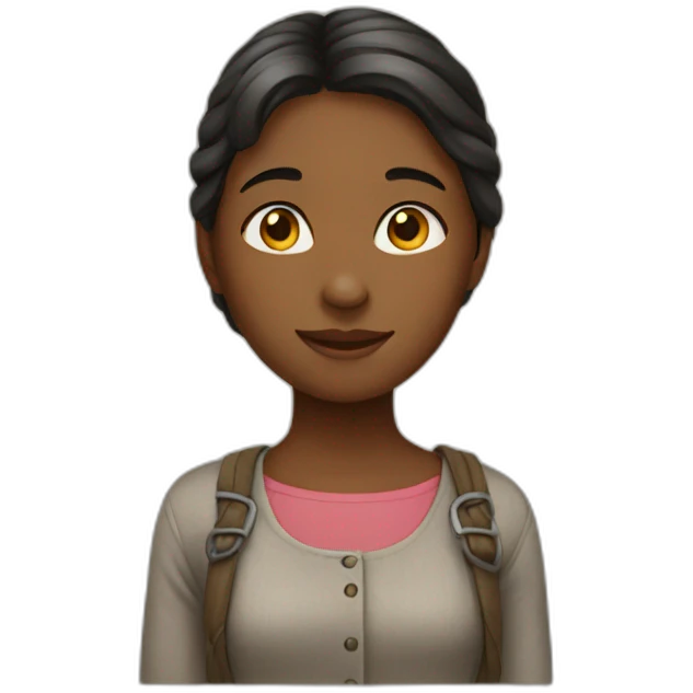 Girl in village emoji