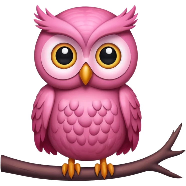 pink owl emoji